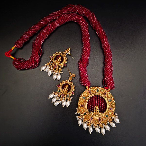 Traditional God Long Potey Necklace Set 