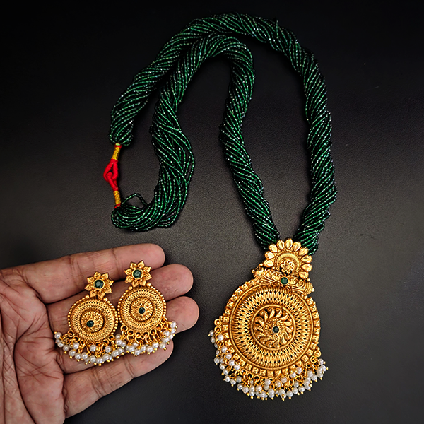 Traditional Long Potey Necklace Set 