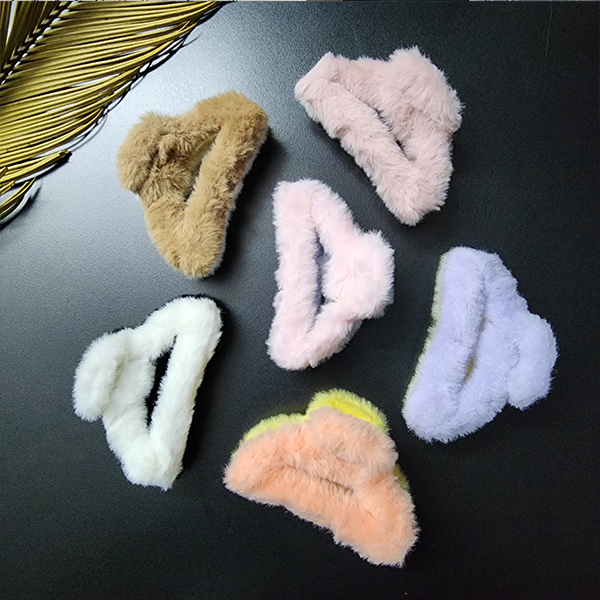 Dual Color Fur Clawclip