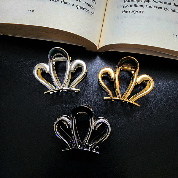 Small Crown Metal Clawclip