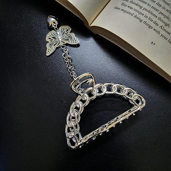 Silver Metal Claw Clip