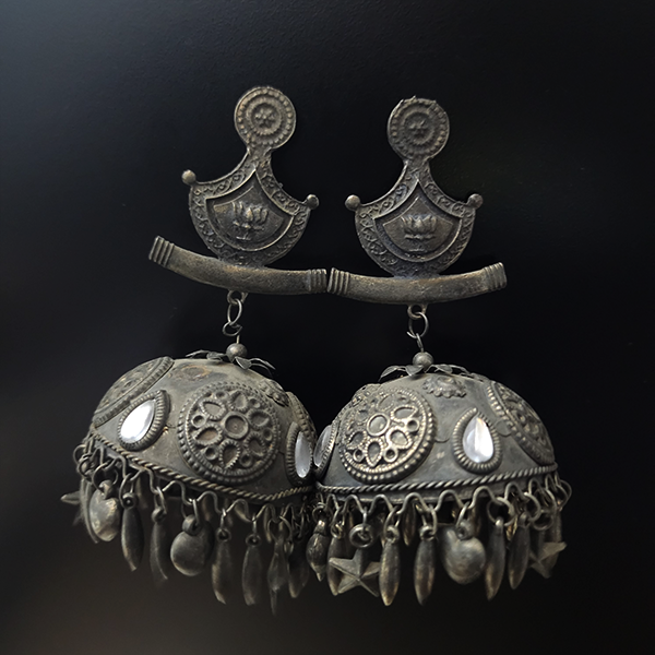 Oxidised Earring