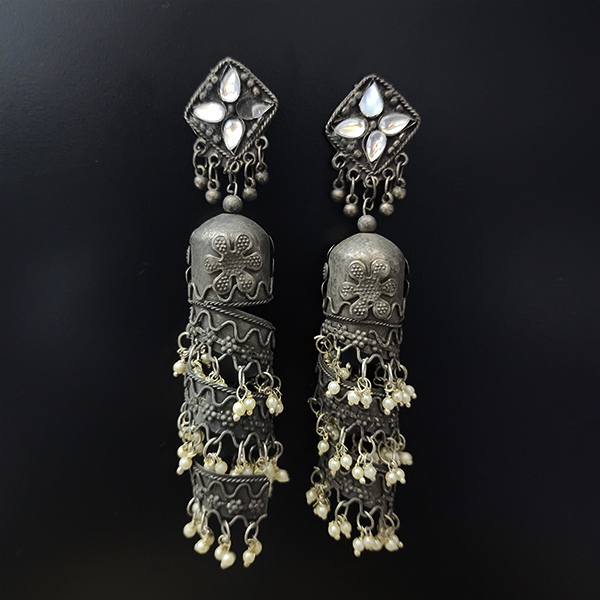 Oxidised Earring