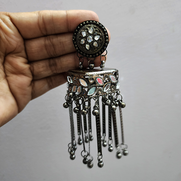 Oxidised Earring