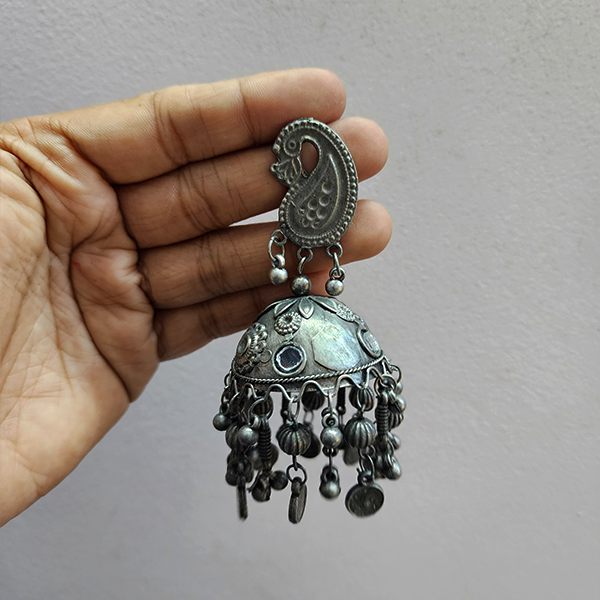 Oxidised Earring