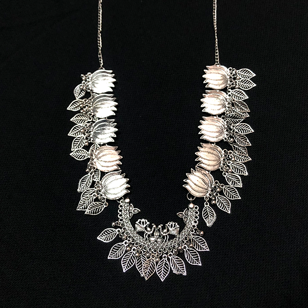 Lotus & Peacock Long Necklace