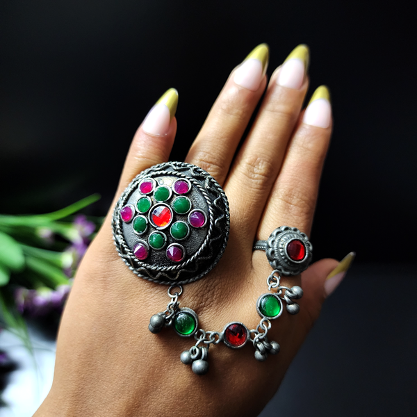 Dual Ring with String attach 