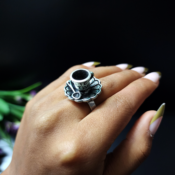 Tea cup Antique Ring