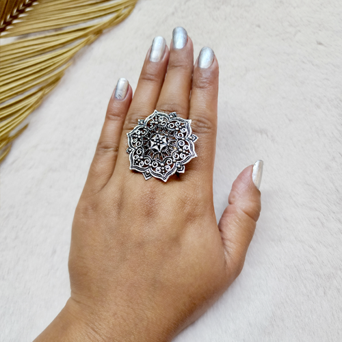 Mandala Design Ring