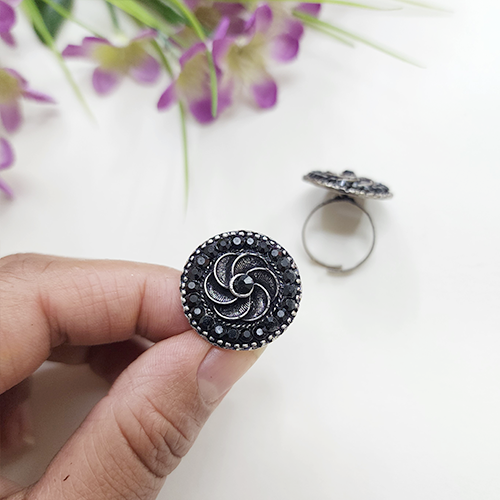 Black Stone Ring