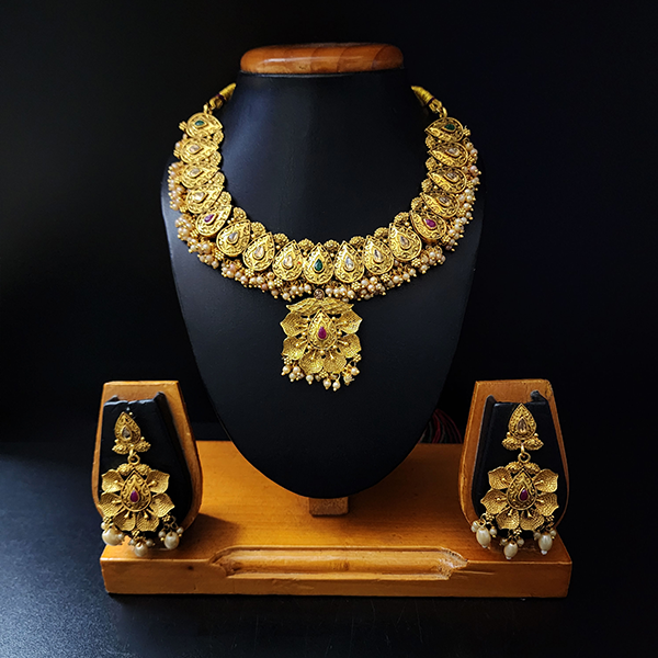 Temple Necklace Set